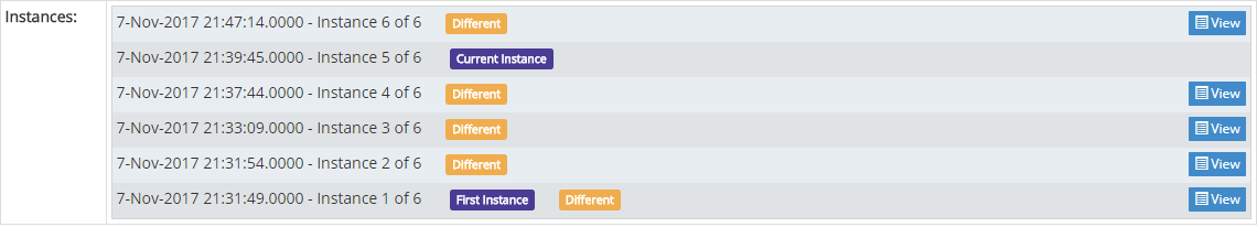 We label each instance with pertinent details